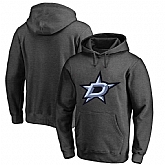 Men's Customized Dallas Stars Dark Gray All Stitched Pullover Hoodie,baseball caps,new era cap wholesale,wholesale hats